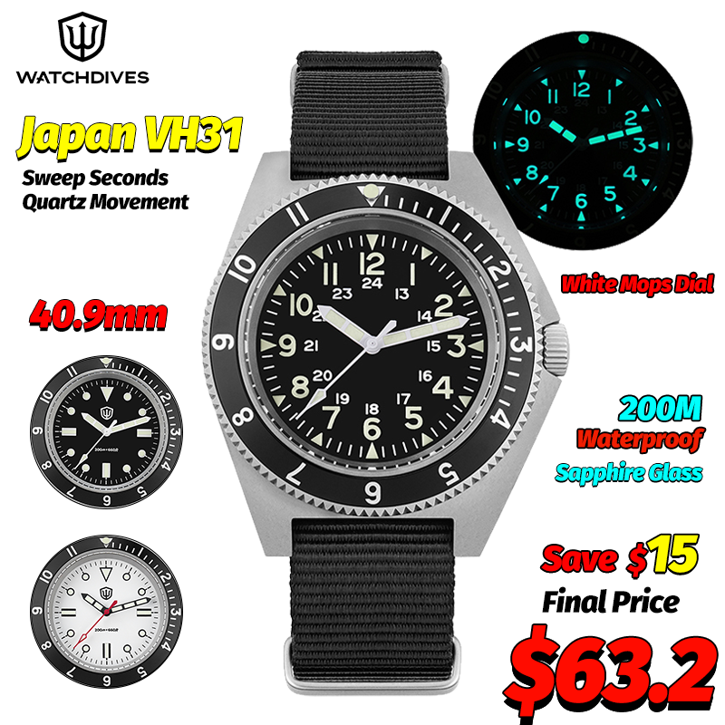 Jewelry For Watches - Watchdives WD1972 Кварцевые часы с сапфировым