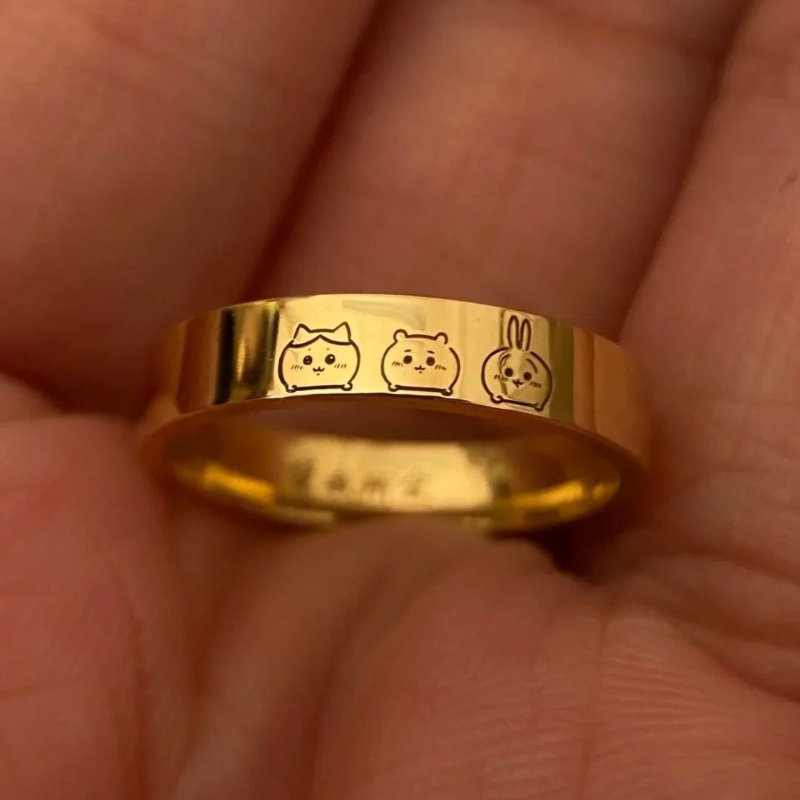 Аниме-кольцо «Кавайный Чиикава – обзор и цена Titanium Steel Ring