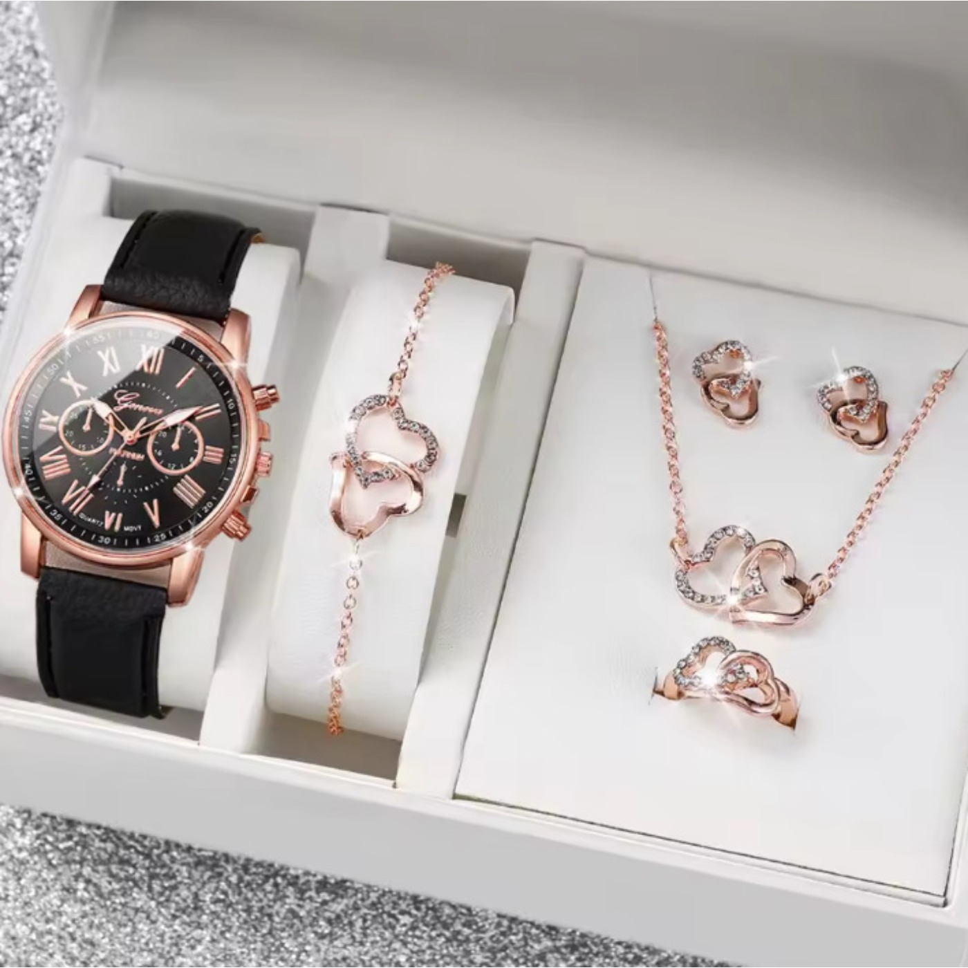 5/6 шт. Модные женские кварцев – обзор и цена Jewelry Watches Box