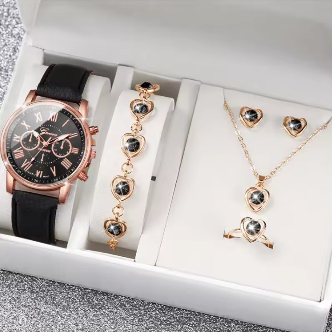 5/6 шт. Модные женские кварцев – обзор и цена Jewelry Watches Box