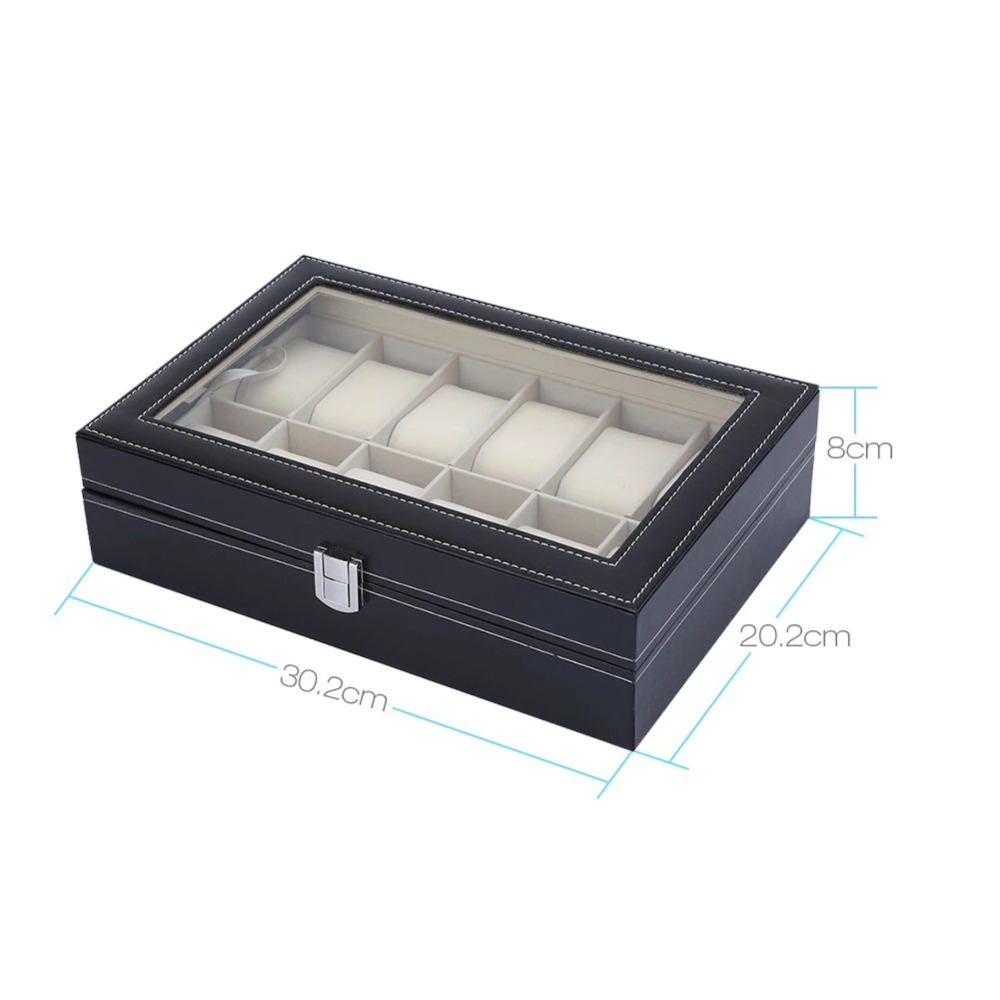 12-значный органайзер для часо – обзор и цена Jewelry Watches Box
