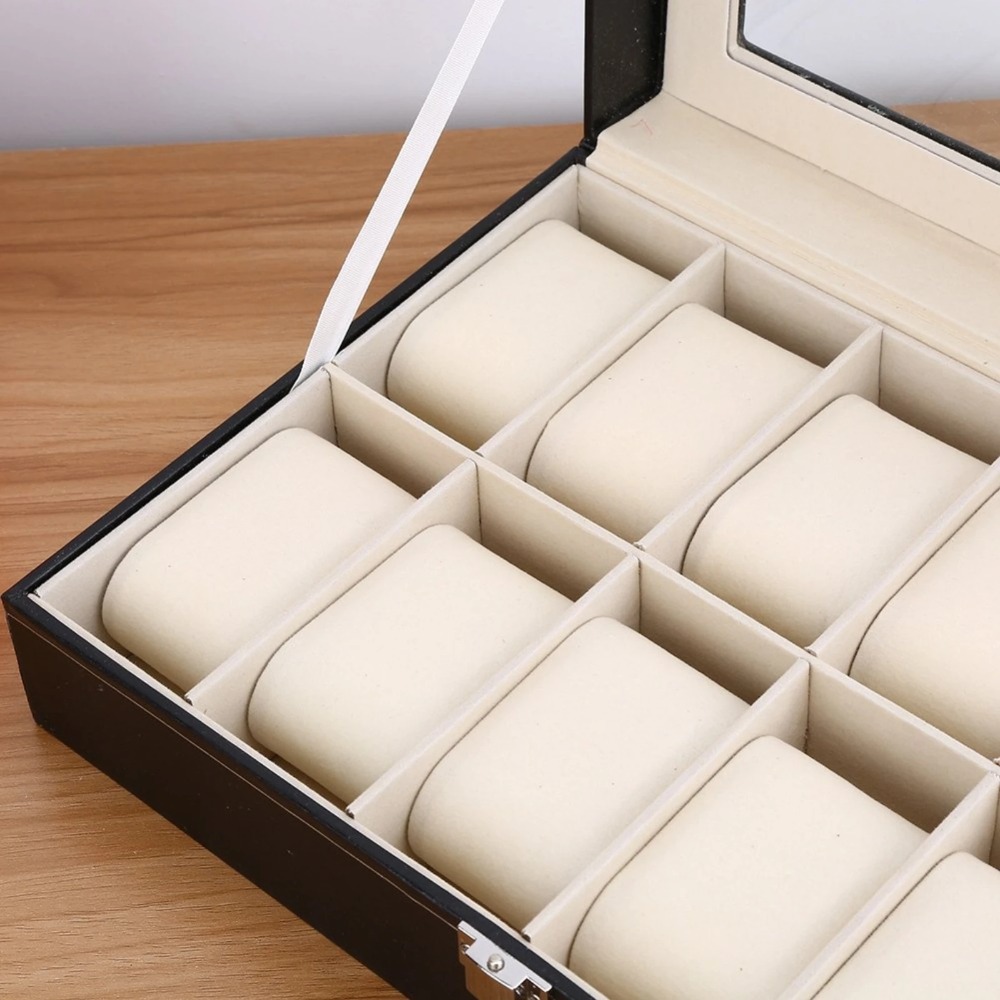 12-значный органайзер для часо – обзор и цена Jewelry Watches Box