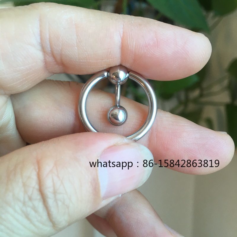 Кольцо для пирсинга в форме гл – обзор и цена Titanium Steel Ring