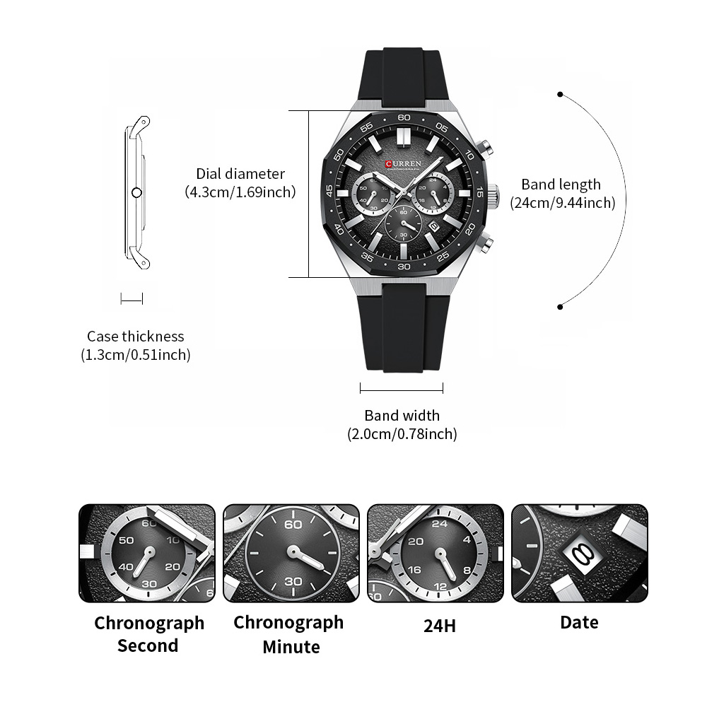 Мужские спортивные часы CURREN – обзор и цена Jewelry For Watches