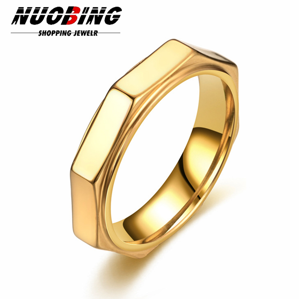 5 мм модное шестиугольное коль – обзор и цена Titanium Steel Ring